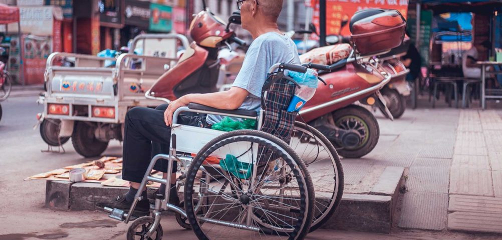man in wheelchair